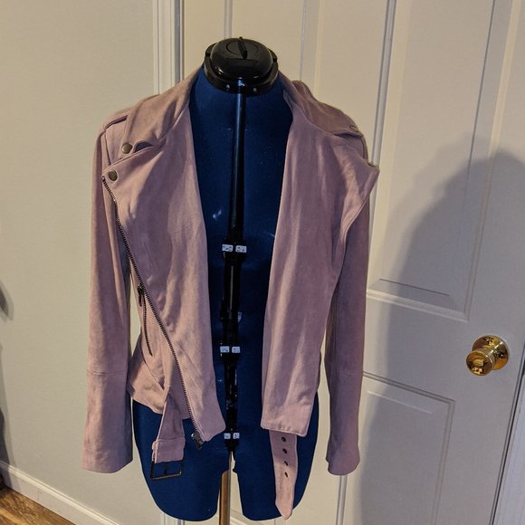 BB Dakota Moto Jacket Faux Suede - Picture 7 of 8